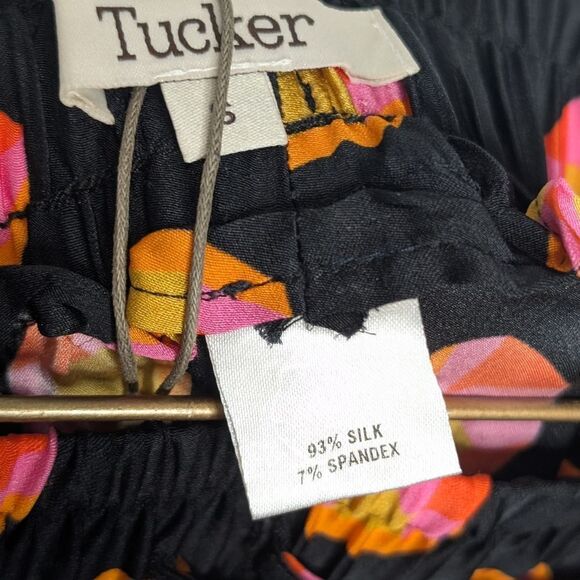 Tucker NYC Camilla Pant Citrus Geo in Stretch Georgette Silk Printed - Picture 8 of 9